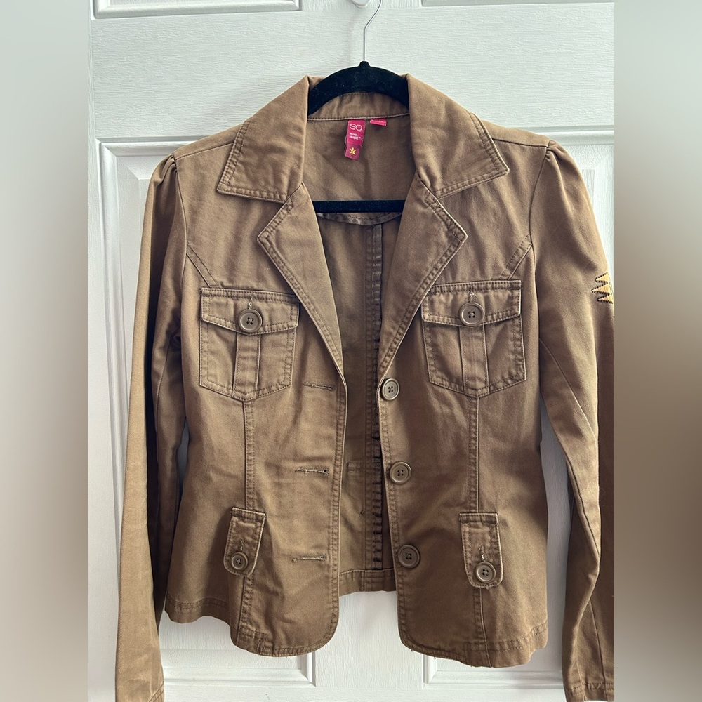 SO Women's Brown Utility Jacket
